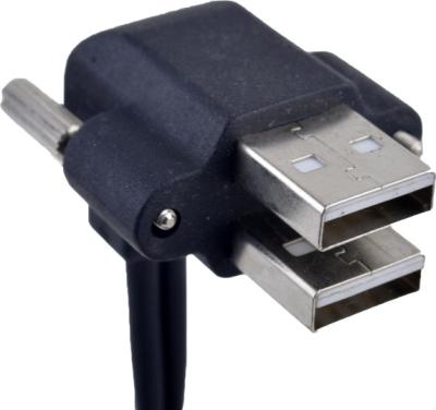 Chine Le câble à angle droit d'USB avec la vis conjuguent CE d'USB de 90 degrés approuvé à vendre