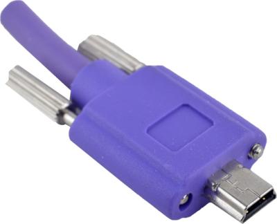 China Alto cable USB 2,0 A de la flexión mini al conector plateado de B oro con la fijación de tornillo 1,5 metros en venta