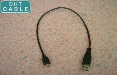 China Tragbare Datenspeicherung kurze USB-Kabel PVC-Mikrojacke mit Gold überzogenem Verbindungsstück zu verkaufen