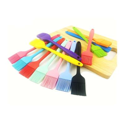 China Lixsun 8inch Multi Viable Color Silicone Pastry Brush with Oil Sprinkling Brush and Spatula for sale