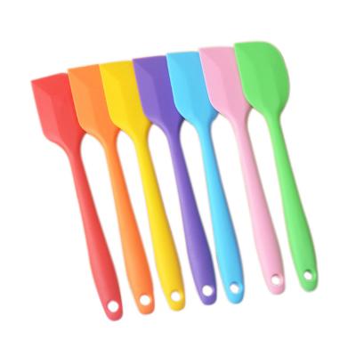 China Viable silicone spatulas, small heat resistant non-stick rubber scrapers for sale