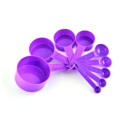 China Lixsun 9PCS 250ML Viable Plastic Measuring Cups And Spoon Set For Measuring PP Cups for sale