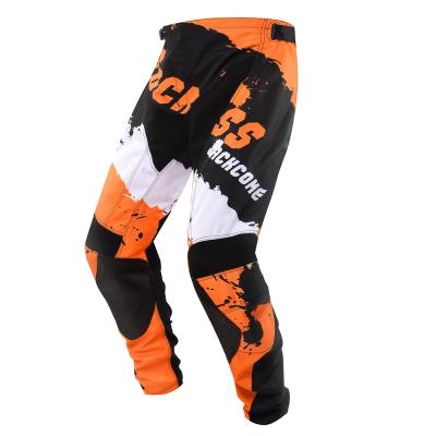 China Breathable High Quality Leather Tied Custom Motocross Pants for sale