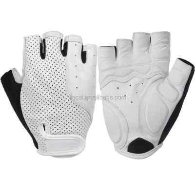 China Bike Racing Gloves Bike Racing Gloves Durable Fingerless Cycling Gloves Genuine Leather Cycling Gloves for sale