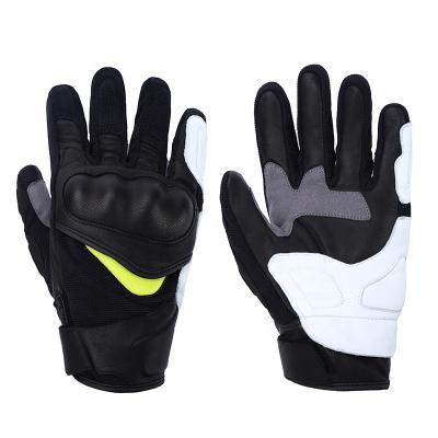 China Wear-resistant Winter Full Finger Motorcycle Gloves PVC Motorcycle Gloves With Wear-resistant Leather Gloves for sale