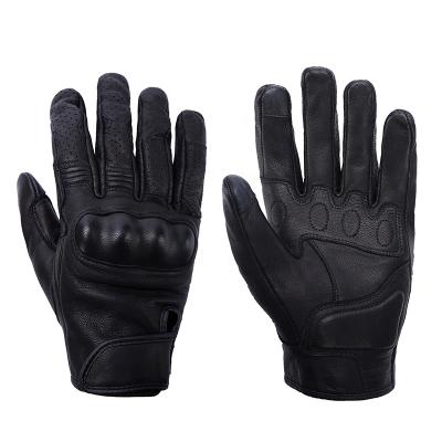 China Wear Resistant Breathable PVC Motorcycle Gloves Racing Gloves Finger Pre-curved Motorcycle Gloves With Touch Screen for sale