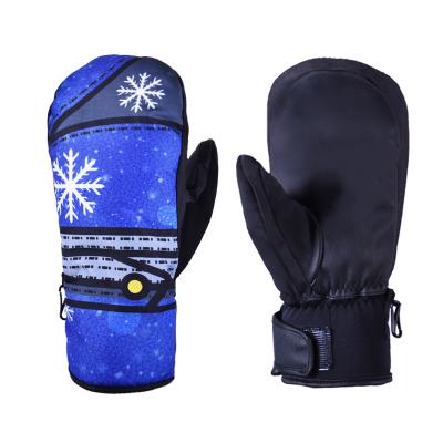 China PU Winter Ski Snowboard Gloves Waterproof Windproof Winter Hand Gloves for sale