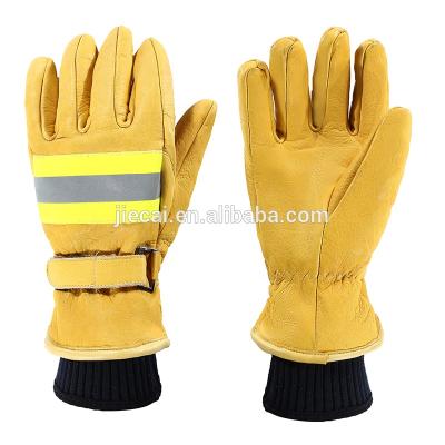 China Fire Proof Rescue Gloves Work Fake Rescue Leather Protective Gloves Fire Proof Gloves for sale