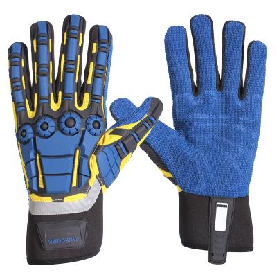 China Work Heavy Duty Gloves For Men Oil Gas Drilling Impact Gloves S/M/L/XL for sale