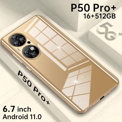 China New Global Version P50 Pro+ 6.7 Inch Smartphone Deca Fingerprint Dual SIM Full Screen 4G 5G Android Core 6800mAh 16+512GB Mobile Phone for sale