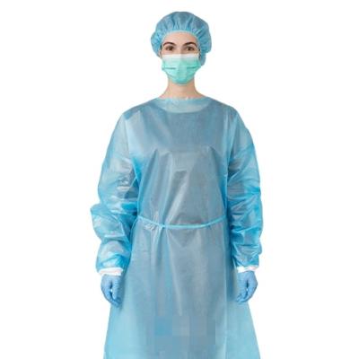 China Medical Examination Many 19 Isolation Gown PPE Isolation Gown Routine SMS Medical Disposable Nonwoven Hospital Isolation Gown for sale