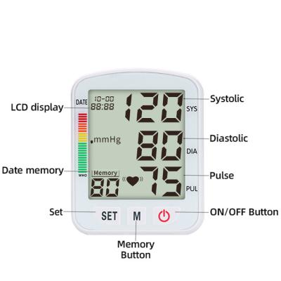 China Plastic Factory Selling Automatic Blood Pressure LED Curved Display CE ISO Certified Blood Pressure Machine Sphygmomanometer for sale