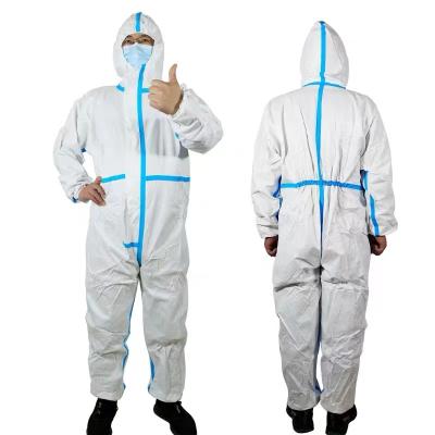 China Waterproof and Spray PPE Disposable Medical Helmet Protective Protective Coveralls Doctor Holistic Clothing for sale