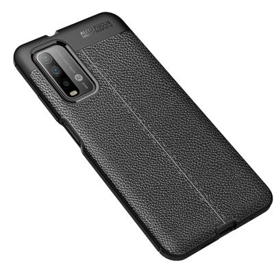 China sustainable & Slim Cell Phone Case For Xiaomi Redmi 9T Phone Case With Lychee Grain TPU Material for sale