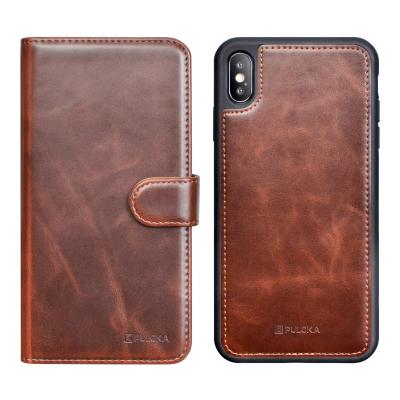 China Anti-drop PU Leather Cell Phone Case For iPhone XS Max Cover , Apple Case For iPhone XS / iPhone XS Max for sale