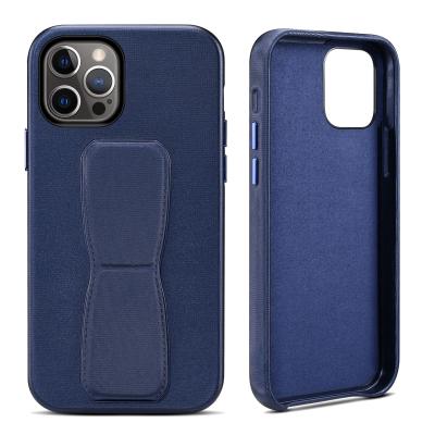 China Mobile Phone Holder Case Leather Case For Apple iPhone 12 Pro Cell Phone Case With Phone Holder for sale