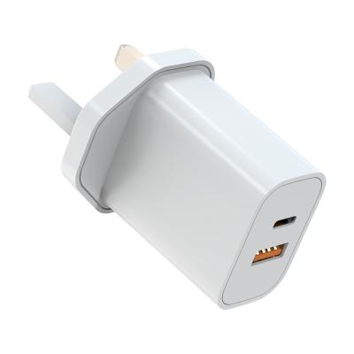 China QC3.0 20W USB Ports Multi Charger USB C Wall Charger Fast With UK Plugs for sale