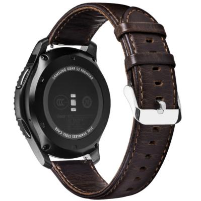 China luxury & Fashion Classic Strap Superior Leather Watchband For Samsung Gear S3 Leather Watch Band for sale