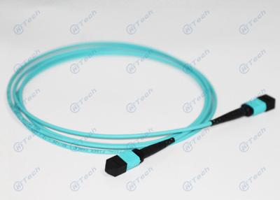 China OM3 MPO MTP Patch Cord RoHS Certified For Fiber Optic Telecommunication for sale