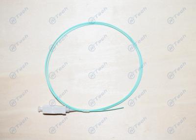 China Aqua Color Fiber Optic Pigtail Multi Mode Simplex 10G OM3 SC 0.9mm IEC Standard for sale