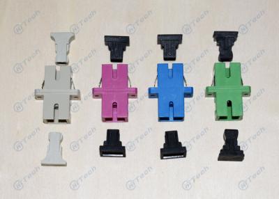 China ABS Material SC Simplex Adapter , Telecom Type Durable Fiber Cable Adapters for sale