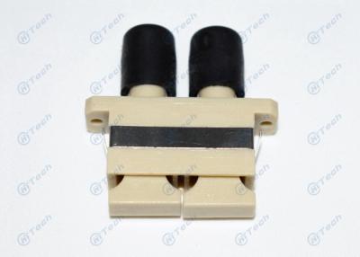 China Multi Mode SC-ST Fiber Optic Connector Adapters Plastic Duplex Repeatability 0.2dB for sale