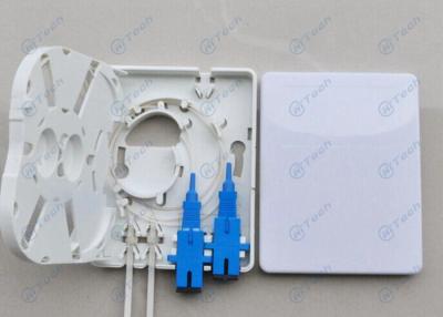 China Clasp Design Indoor FTTH Fiber Optic Termination Box SC And SC/FC Available for sale