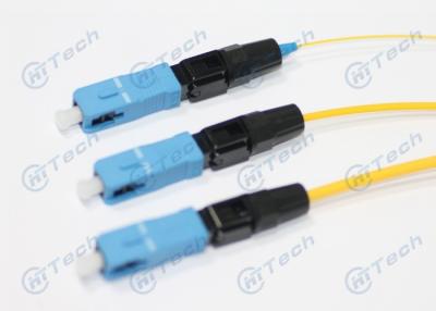 China High Accurate Fiber Optic Connectors Blue Color For FTTH / FTTB / FTTX Network for sale