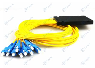 China FTTH / FTTB / FTTX ABS Box PLC Splitter , High Return Loss 1x8 PLC Optical Splitter for sale