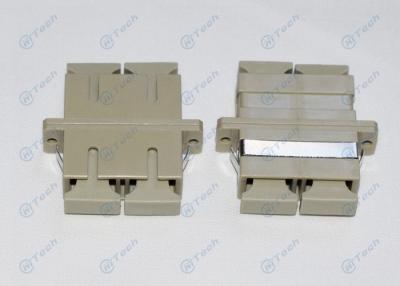 China SC MM Fiber Optic Adapter Beige Color High Precision Alignment For Test Equipment for sale