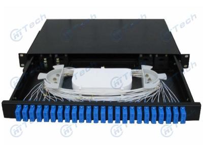 China Draw Type Fiber Optic Patch Panel SC Duplex Dimension 430 × 300 × 1U MM for sale