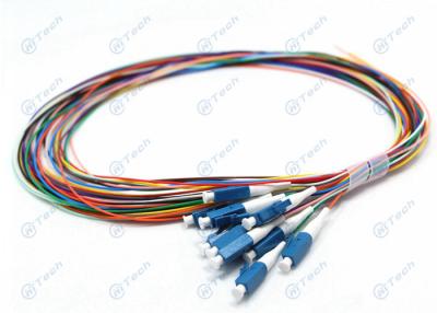 China 12 Cores Pigtail Fiber Optic Cable Tensile Strength > 10kg RoHS Certified for sale