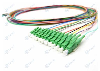 China High Effective Fiber Pigtail Connector , 12 Pack APC LC Fiber Pigtail Humidity ≤0.2dB for sale