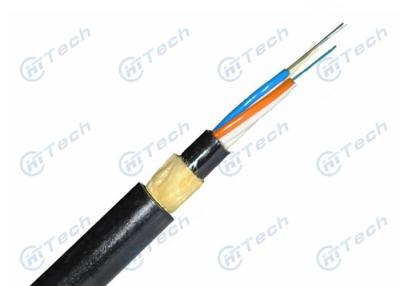 China Outdoor ADSS Fiber Optic Cable 24 48 Cores PE Outer Jacket 2 Years Warranty for sale