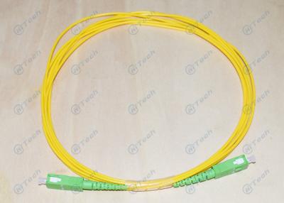 China SC APC Patch Cord Singlemode Fiber Optic Patch Cable LSZH Cable for sale