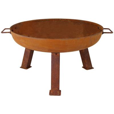 China Metal Fire Pit Firebowl Garden Corten Steel Wood Burning Fire Bowl for sale