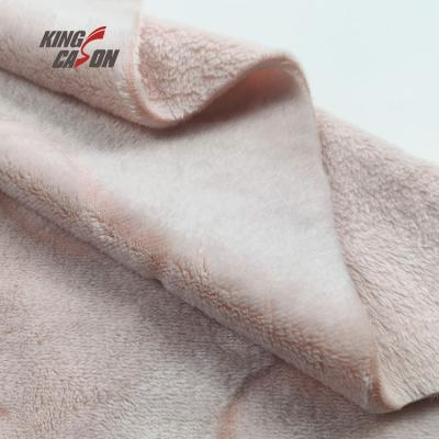 China KINGCASON breathable high quality super soft custom color and design 100% polyester die-cut widely used in blanket fabric for babies for sale