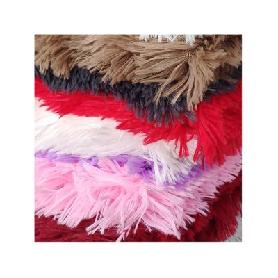 China Chinese Manufacturer Luxury Thick Custom Anti Pill Kingcason Color 100% Polyester PV Fleece Fabric For Toys Decorations for sale