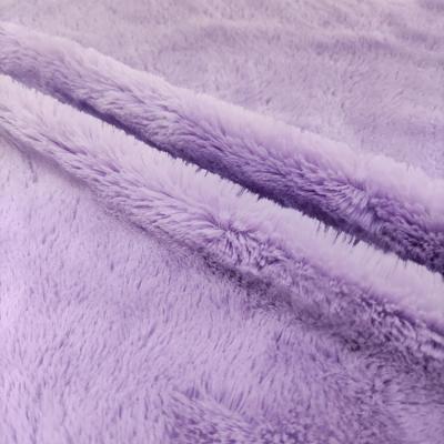 China Morden Kingcason Manufacturer Morden Kingcason Soft Super Fuzzy Fluffy Rabbit Artificial Fake Fur Fabric for Blanket or Apparel for sale