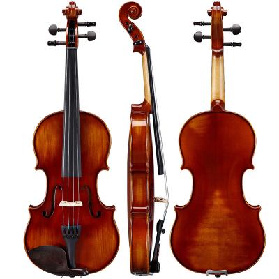 China Student Size Solid European Materials Maple 4/4-1/4 Maple 4/4-1/4 Solid Back and Side Violin SV07 for sale