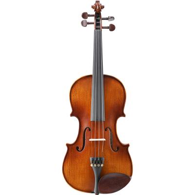 China Impeccable High Quality Antique Handmade Advanced Student Imported Brown Flame Violin 4/4-1/8 for sale