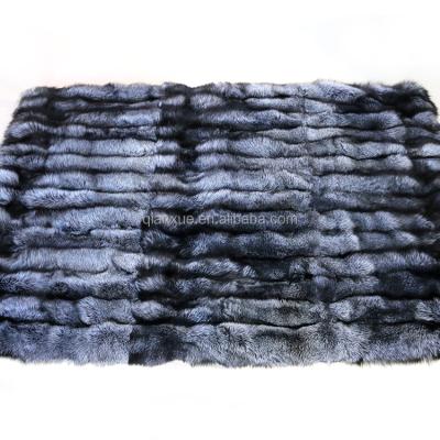 China Automatic Wholesale Natural Fur Plate Supply Upholstery Real Fox Fur Blanket For Sale for sale