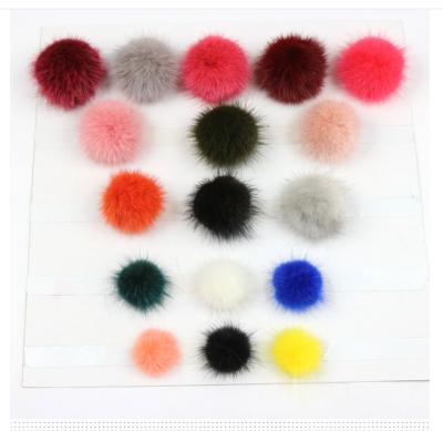 China Soft Hand Smelling Pom Pom Sew On Diy Animal Fur Balls Knitted Scarf Shoes Accessories Real Mini Mink Fur Pompom for sale