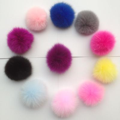 China Soft Hand Feeling Pom Pom For Beanie Hats Wholesale Snap On Fluffy Pompom Fox Raccoon Fur Detachable Ball for sale