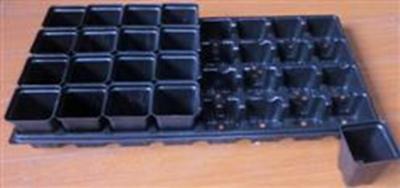 China Plastic Greenhouse Horticultural Pots And Trays 15-200 Cavities For Seedling for sale