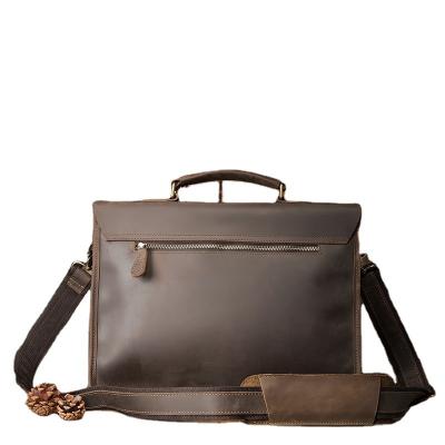 China Japan and South Korea vintage briefcase large eco-friendly laptop bag leather for men genuine leather Laptop Backpacks backpacks for sale