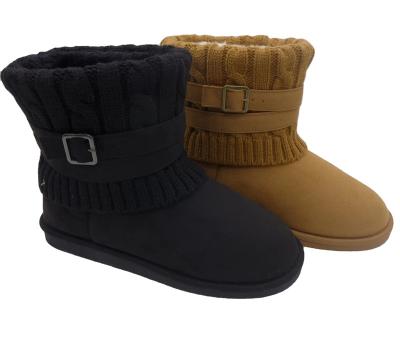 China Fashion Trend Multi-Size Insulated Waterproof Suede Plush Lined Comfortable Outdoor Female Winter Warm Snow Boots for sale