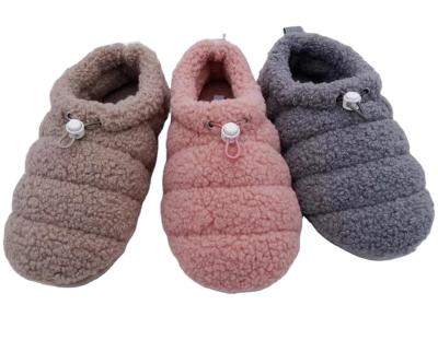 China Fashion Trend 2023 New Customized Anti-Skid Warm Indoor Styles Plush Tpr Soft-Soled Indoor Winter Slippers For Women for sale