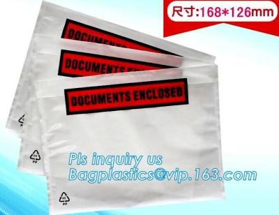 China China supplier self adhesive water proof clear packing list envelope, Poly enclosed express paper bags custom mailing ba for sale