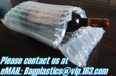 China bubble cushion bag wine bottle air column packaging,air filled bags, Protective Film, Air column bag for protect goods for sale